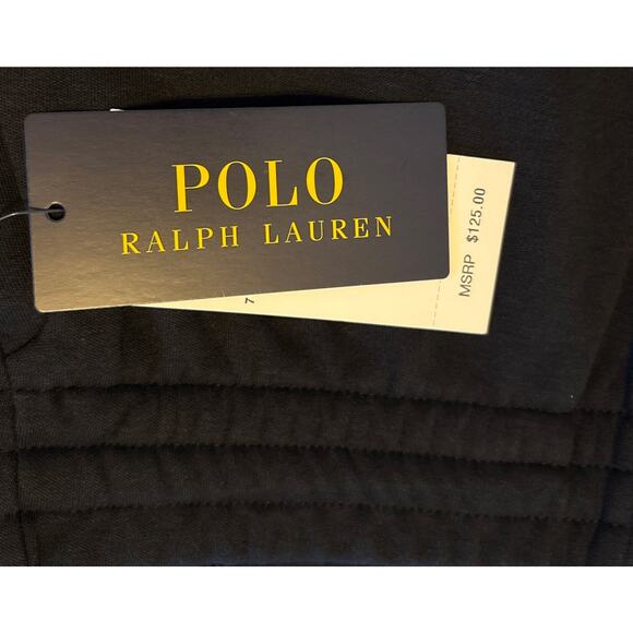 NWT Polo Ralph Lauren Mens 2XL Sweatpants Black White Side Stripe Zip Ankle XXL - Picture 14 of 16